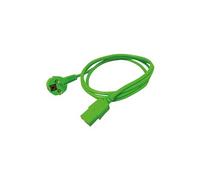 Roline - Câble d'alimentation - CEE 7/7 (M) incliné pour IEC 60320 C13 droit - CA 250 V - 10 A - 1.8 m - vert - Allemagne