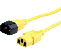 ROLINE Câble dalimentation, IEC 320 C14 - C13, jaune, 1,8 m