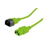 Roline - Câble d'alimentation - IEC 60320 C14 pour power IEC 60320 C13 - CA 250 V - 10 A - 1.8 m - moulé - vert
