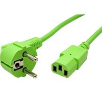 ROLINE 19.08.1013 câble électrique Vert 1,8 m CEE7/7 Coupleur C13