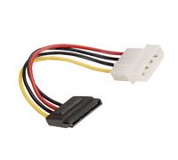 ROLINE Câble d'alimentation interne SATA vers Molex 4-pin, 15cm, Connecteur SATA 15-pin Femelle, Connecteur Molex Mâle, Noir/Rouge/Blanc/Jaune