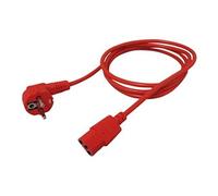 Roline - Câble d'alimentation - power CEE 7/7 (M) incliné pour power IEC 60320 C13 droit - CA 250 V - 10 A - 1.8 m - rouge - Allemagne