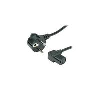 Roline - Câble d'alimentation - power CEE 7/7 (M) pour power IEC 60320 C13 - CA 250 V - 10 A - 1.8 m - connecteur à 90 ° - noir