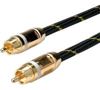 ROLINE Câble de connexion RCA GOLD simplex ST/ST, blanc, 5 m