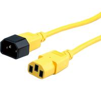 ROLINE Câble de raccordement d'appareils, IEC 320 C14 - C13, jaune, 1,8 m
