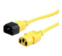 ROLINE Câble de raccordement d'appareils, IEC 320 C14 - C13, Jaune, 3 m