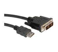ROLINE Câble de raccordement pour écran DVI (18+1) M /HDMI M 1,0m