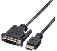 ROLINE Câble de raccordement pour écran DVI (18+1) M /HDMI M, noir, 10 m