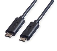 ROLINE 11028307 - Câble de charge, Micro B -> Micro B, 0,3 m, noir