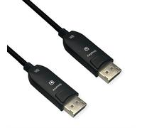 ROLINE Câble DisplayPort 2.0 - 50m - Noir - Connecteurs Mâle/Mâle - 10240x4320 60Hz - 54 Gbit/s - Diamètre 4.8mm