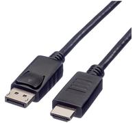 Roline - Câble adaptateur - DisplayPort mâle pour HDMI mâle - 1.5 m - blindé - noir - support 1080p