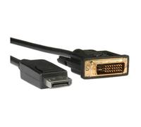 Roline Câble DisplayPort DP St - DVI St, LSOH, Noir, 5 m