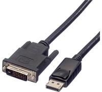 Roline Câble DisplayPort DP St - DVI St, LSOH, Noir, 5 m