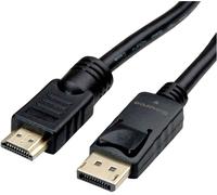 ROLINE Câble DisplayPort DP - UHDTV, M/M, noir, 7,5 m