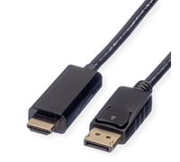 ROLINE 11045785 - Câble DisplayPort 1.2, DP-HDMI, 4K 60 Hz, 1,0 m