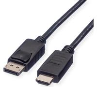 ROLINE Câble DisplayPort GREEN DP - HDTV, ST/ST, noir, 1 m