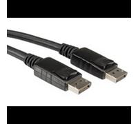 ROLINE Câble DisplayPort Mâle/Mâle 2.0m Noir - DP v1.2 - Connecteurs DisplayPort Mâle - Longueur 2 mètres - Blindage Magnétique - Réf: 11.04.5602