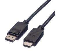 ROLINE Câble DisplayPort Mâle vers Mâle 1.5m - Version 1.1, Résolution 1920x1200, Noir, Blindage Magnétique - Référence 11.04.5779