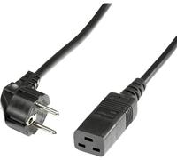 Roline Câble d'alimentation Schuko mâle vers IEC 320-C19 femelle, câble de prolongation 3 m noir