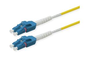 ROLINE Câble fibre optique duplex 9/125µm OS2, LC/LC, UNIBOOT, jaune, 0,5 m