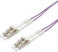 ROLINE Cordon fibre optique LC/LC | câble FO | câble patch OM4 Duplex en violet | 10 m