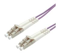 ROLINE Câble FO 50/125µm, LC/LC, OM4, violet 5m