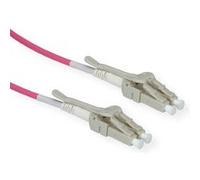 ROLINE Câble FO 50/125µm OM4, LC/LC, connecteurs Low-Loss, grande densité, violet, 10 m Violet G