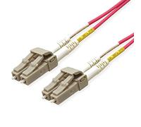 ROLINE Câble FO 50/125µm OM4, LC/LC, connecteurs Low-Loss, violet, 3,0 m