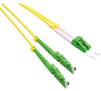 ROLINE Câble FO duplex 9/125µm, LSH/LC, APC, LSOH, jaune, 0,5 m