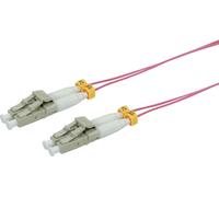 Roline Slim - Cordon de raccordement - LC multi-mode (M) pour LC multi-mode (M) - 5 m - fibre optique - duplex - 50 / 125 microns - OM4 - sans
