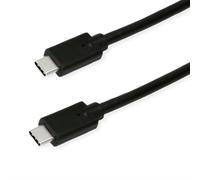ROLINE Câble GREEN USB 3.2 Gen 2x2, Emark, C-C, ST/ST, 20Gbit/s, 100W, noir, 0,5 m