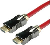 ROLINE Câble HDMI 8K (7680 x 4320) avec Ethernet, M/M, rouge, 2 m