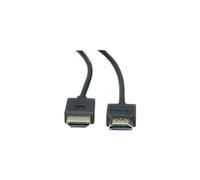 Roline - Câble HDMI avec Ethernet - HDMI mâle pour HDMI mâle - 2 m - double blindage - noir - support 4K, actif