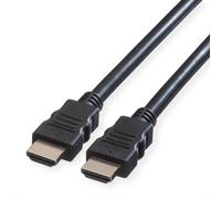 ROLINE Câble HDMI High Speed 1m M-M - HDMI Type A - Résolutions HD 1080/WUXGA 60Hz - Connecteurs mâles droits - Noir - Réf: 11.04.5571