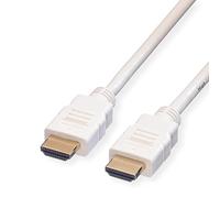 ROLINE Câble HDMI High Speed avec Ethernet, blanc, 7,5 m