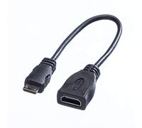 ROLINE Câble HDMI High Speed avec Ethernet, HDMI BU - Mini HDMI St, 0,15 m