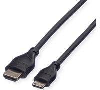 ROLINE Câble HDMI High Speed avec Ethernet, HDMI M - Mini HDMI M 2,0m