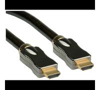 ROLINE Câble HDMI Ultra HD 1m M/M - HDMI Highspeed Ethernet - 4096x2160 (2160p) - Contacts Or - Compatible 3D - Réf: 11.04.5680