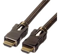ROLINE Câble HDMI Ultra HD avec Ethernet, 4K, M/M, noir, 1 m