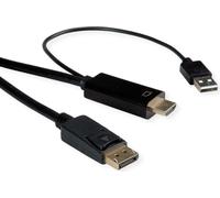 ROLINE Câble HDMI UltraHDTV - DisplayPort, ST/ST, noir, 3 m