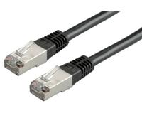 ROLINE Câble LAN avec Ethernet | cordon réseau RJ 45 | Cat 5e | pour Switch • Routeur • Modem | noir 2,0 m