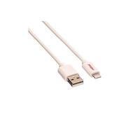 Roline - Câble Lightning - Lightning mâle pour USB mâle - 15 cm - blindé - blanc - moulé