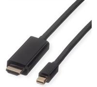 ROLINE Câble Mini DisplayPort, Mini DP - UHDTV, M/M, noir, 2 m Noir G