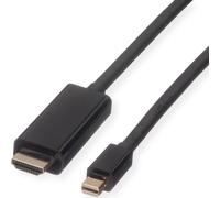 ROLINE Câble Mini DisplayPort, Mini DP-UHDTV, ST/ST, noir, 3 m