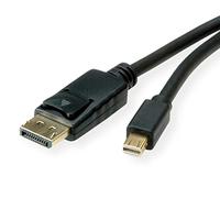 ROLINE Câble Mini DisplayPort, v1.4, mDP - DP, St - St, Noir, 1 m