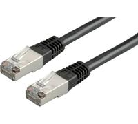 ROLINE Cordon LAN Cat 5e | Câble réseau FTP Ethernet avec connecteur RJ45 | noir 1,0 m