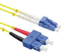 ROLINE Câble Patch FO duplex OS2, 9/125µm LC/SC, jaune, 2 m