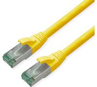 ROLINE Câble patch RM cat.6A S/FTP (PiMF), jaune, 0,3 m