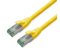 ROLINE Câble Patch RM Cat.6A S/FTP (PiMF), Jaune, 0,5 m
