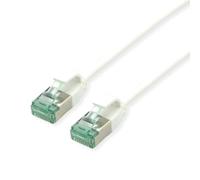 ROLINE Câble patch RM U/FTP DataCenter Cat.6A (Class EA), slim, blanc, 5 m